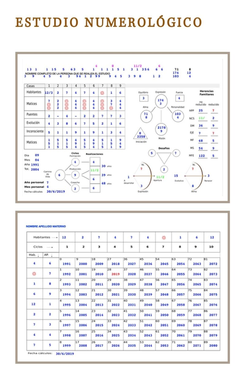 Medicina chamánica
Carta Númerologica evolutiva - Imagen 2