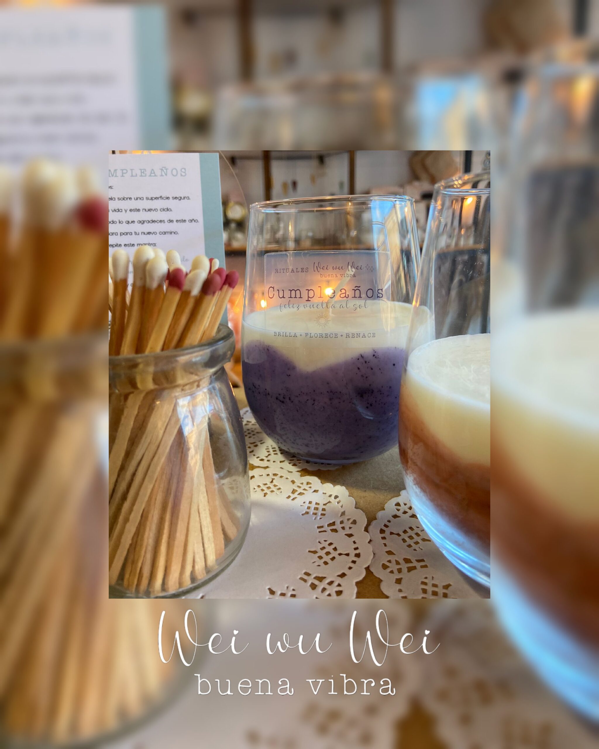 Vela de cera de soja Ritual de Cumpleaños